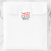 Artsenassistent...een soort grote deal ronde sticker (Tas)