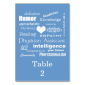 Artsenassistent-gelegenheid / Word Cloud op blauw Kaart (Voorkant)