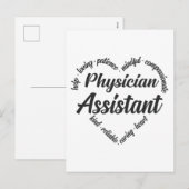 Artsenassistent Harde Word Cloud Feestdagenkaart (Voorkant / Achterkant)