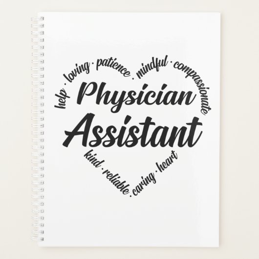 Artsenassistent Harde Word Cloud Planner (Voorkant)
