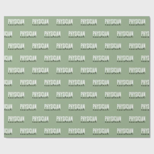 Artsenassistent PA Afstuderen Cadeaupapier (Vlak)