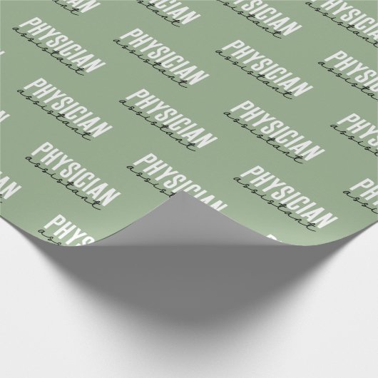 Artsenassistent PA Afstuderen Cadeaupapier (Hoek)