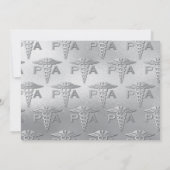 Artsenassistent PA Afstuderen Paars Zilver Kaart (Achterkant)