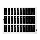 Artsenassistent PA Afstuderen Zwart Zilver Etiket (Full Sheet)