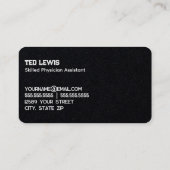 Artsenassistent PA-C Visitekaartje (Achterkant)