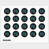 Artsenassistent PA Medische Student Ronde Sticker (Vel)