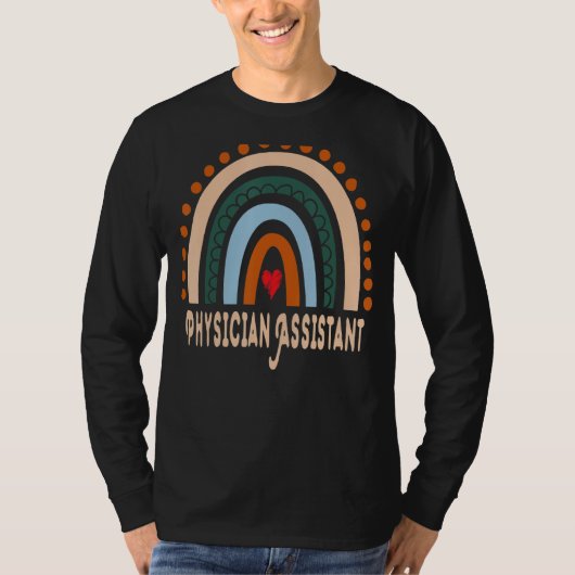 Artsenassistent Regenboogwaardebepaling essentieel T-shirt (Voorkant)