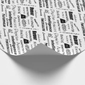 Artsenassistent tekstontwerp cadeaupapier (Hoek)