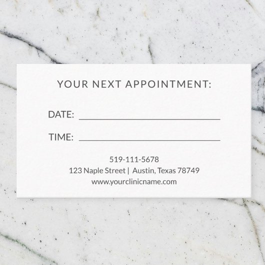 Artsenbenoemingskaart Visitekaartje