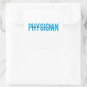 Artsengeassocieerd vistuig vierkante sticker (Tas)