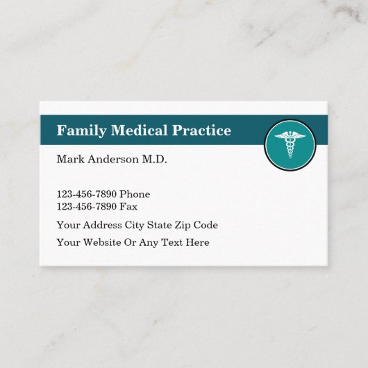 Artsengeneeskundige praktijken Aanwijzingskaarten Afsprakenkaartje (Voorkant)