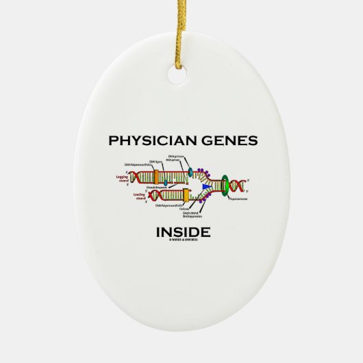 Artsengenen binnen (DNA-replicatie) Keramisch Ornament (Voorkant)