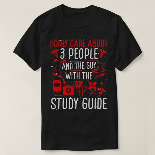 Artsenschool moet beschikken over een studiegids v t-shirt (Design voorkant)