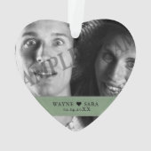 Artsy 26e bruiloft Jubileum Ornament (achterkant)