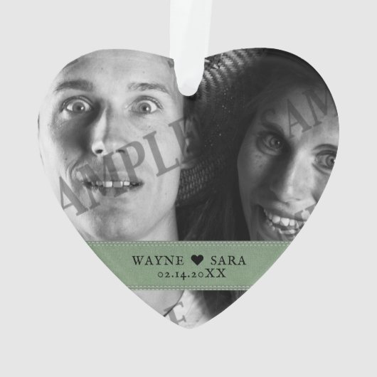 Artsy 26e bruiloft Jubileum Ornament (achterkant)