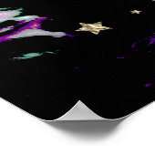 *~* Artsy Abstract artistieke hemelleer AP23 Poster (Hoek)