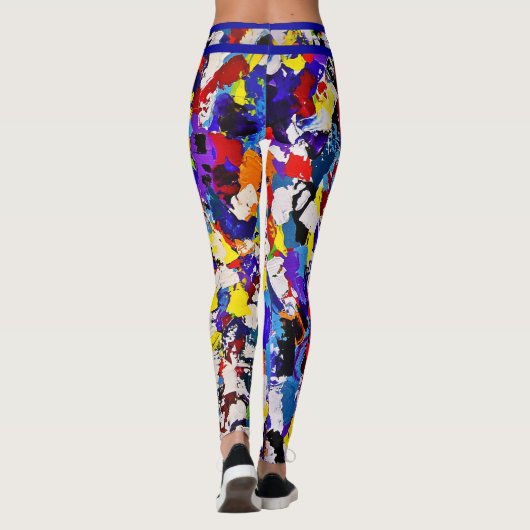 Artsy Abstract Leggings (Achterkant)