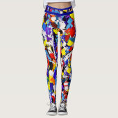 Artsy Abstract Leggings (Voorkant)