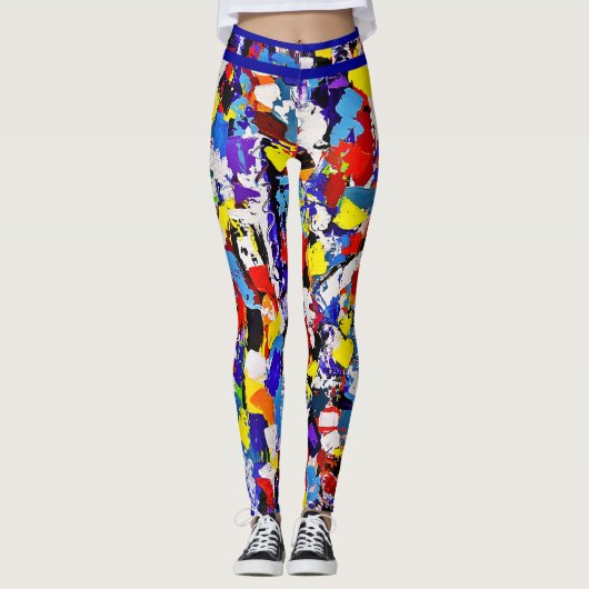 Artsy Abstract Leggings (Voorkant)