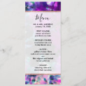 Artsy Abstract Modern Black Paars Tie Dye Menu (Voorkant)