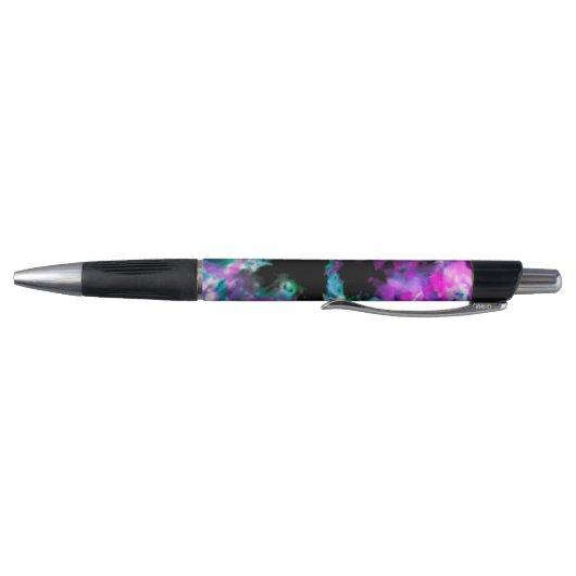 Artsy Abstract Modern Black Paars Tie Dye Pen (Bodem)