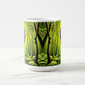 Artsy Abstract Oerwoud Gorilla Koffiemok (Center)