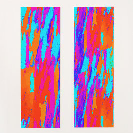 Artsy Abstract regenboog kleurrijk schilderpatroon Yogamat