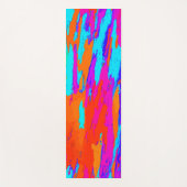 Artsy Abstract regenboog kleurrijk schilderpatroon Yogamat (Voorkant)