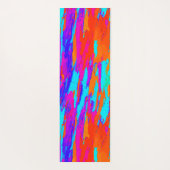 Artsy Abstract regenboog kleurrijk schilderpatroon Yogamat (Achterkant)