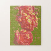 Artsy Abstract Roos Art roze geel puzzel Legpuzzel (Verticaal)