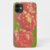 Artsy Abstract Roze Rose Art Telefoon Case (Achterkant)
