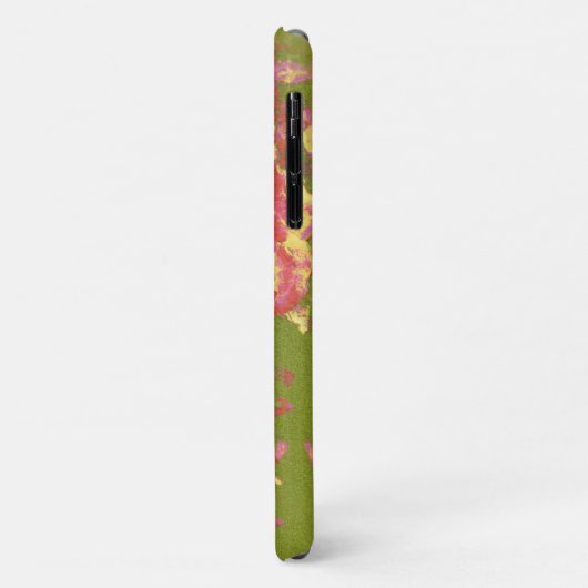 Artsy Abstract Roze Rose Art Telefoon Case (Achterkant/links)