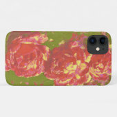 Artsy Abstract Roze Rose Art Telefoon Case (Achterkant (horizontaal))