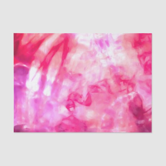 Artsy Abstract Summer Neon Pink Paarse Tie Dye Tissuepapier (Voorkant)