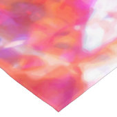 Artsy Abstract Summer Pink Paars Oranje Tie Dye Tafelkleed (Gekanteld)