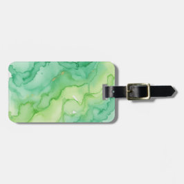 Artsy Abstract Watercolor Bagagelabel