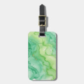 Artsy Abstract Watercolor Bagagelabel (Voorkant verticaal)