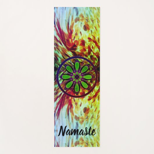 Artsy abstract yoga mat (Voorkant)
