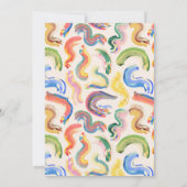 Artsy Abstracte Moderne Waterverf Graduation Party Kaart (Achterkant)