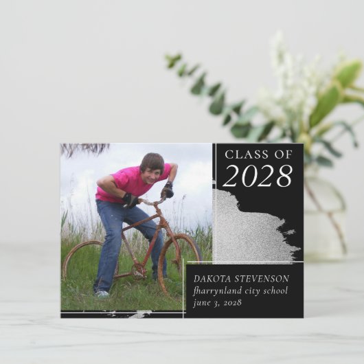 Artsy Afstuderen | Abstracte foto van Splash 2 opl Aankondiging (Staand voorkant)