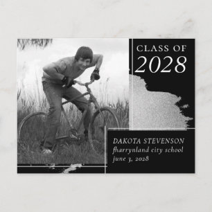 Artsy Afstuderen   Abstracte foto van Splash Harte Briefkaart