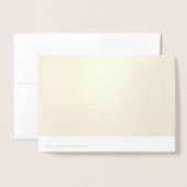 Artsy Ananas Patroon Goud Folie Bedanktkaart Folie Kaarten (Met envelop)