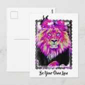 *~* Artsy AP23 Abstracte LION voor artistiek schil Briefkaart (Voorkant / Achterkant)