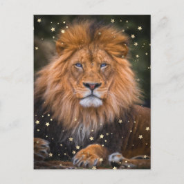 *~* Artsy AP23 Artistic Celestial SOFT Brown LION Briefkaart
