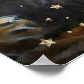 *~* Artsy AP23 Artistieke hemelse Waterverf LION Poster (Hoek)