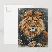 *~* Artsy AP23 Artistieke Keltische BOLD LION Briefkaart (Voorkant / Achterkant)