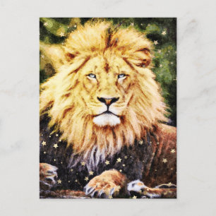 *~* Artsy AP23 Artistieke Keltische Golden LION Briefkaart