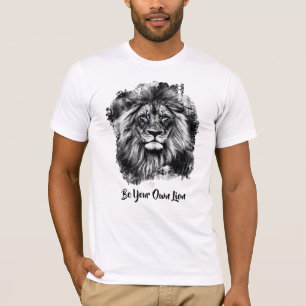 *~* Artsy AP23 Artistisch schilderen SILVER LION T T-shirt