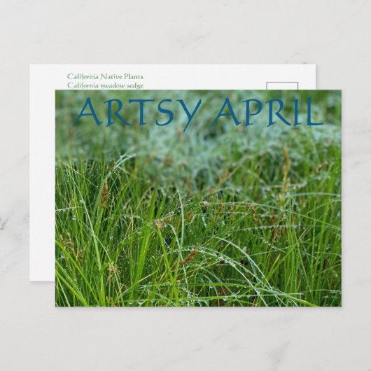 Artsy April Briefkaart (Voorkant / Achterkant)