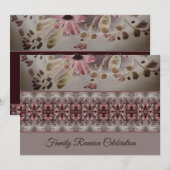 Artsy Aquarel Bloemen Kaart (Voorkant / Achterkant)